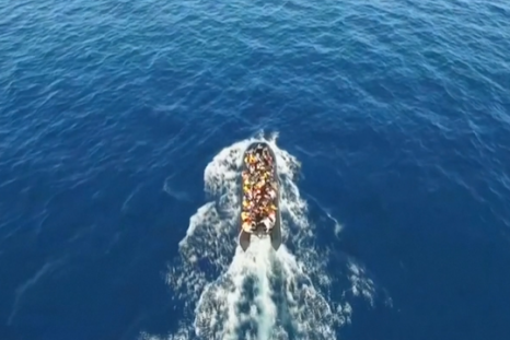 Drone captures refugee journey