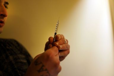 A user addicted to heroin