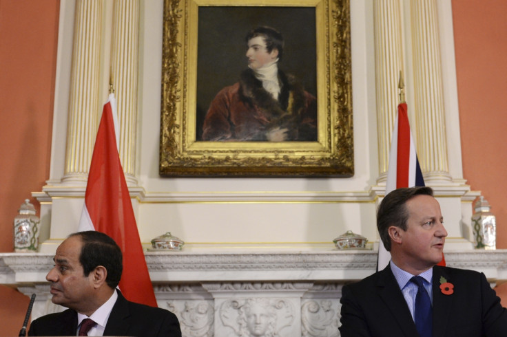 David Cameron Egypt's President Abdel Fattah al-Sisi