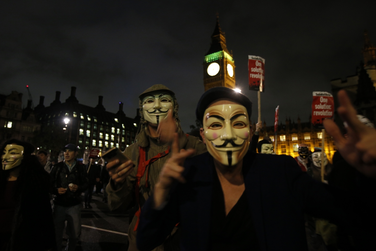 Anonymous supporters, London