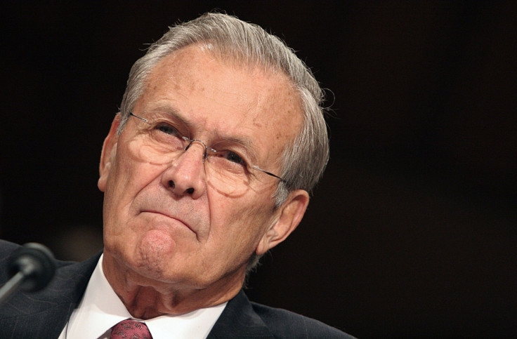 Former US Defence Secretary Donald Rumsfeld