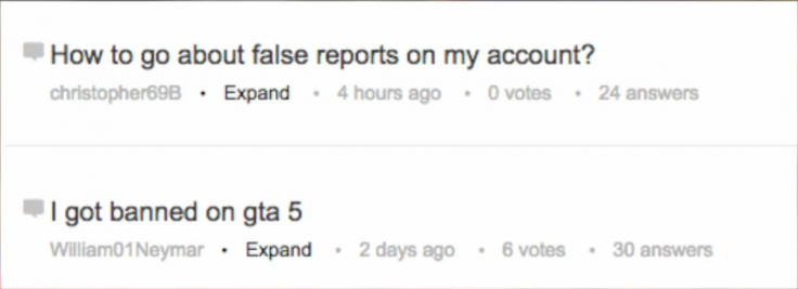 GTA 5 Online: Account bans