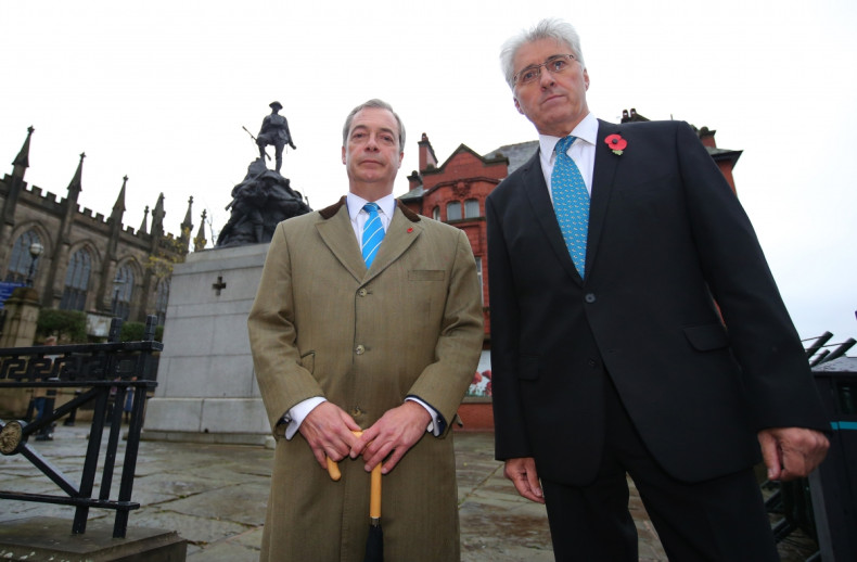 Nigel Farage and John Bickley 
