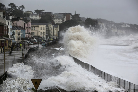 Storms batter Devon coastline