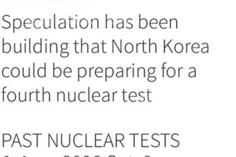 North Korea nuclear map