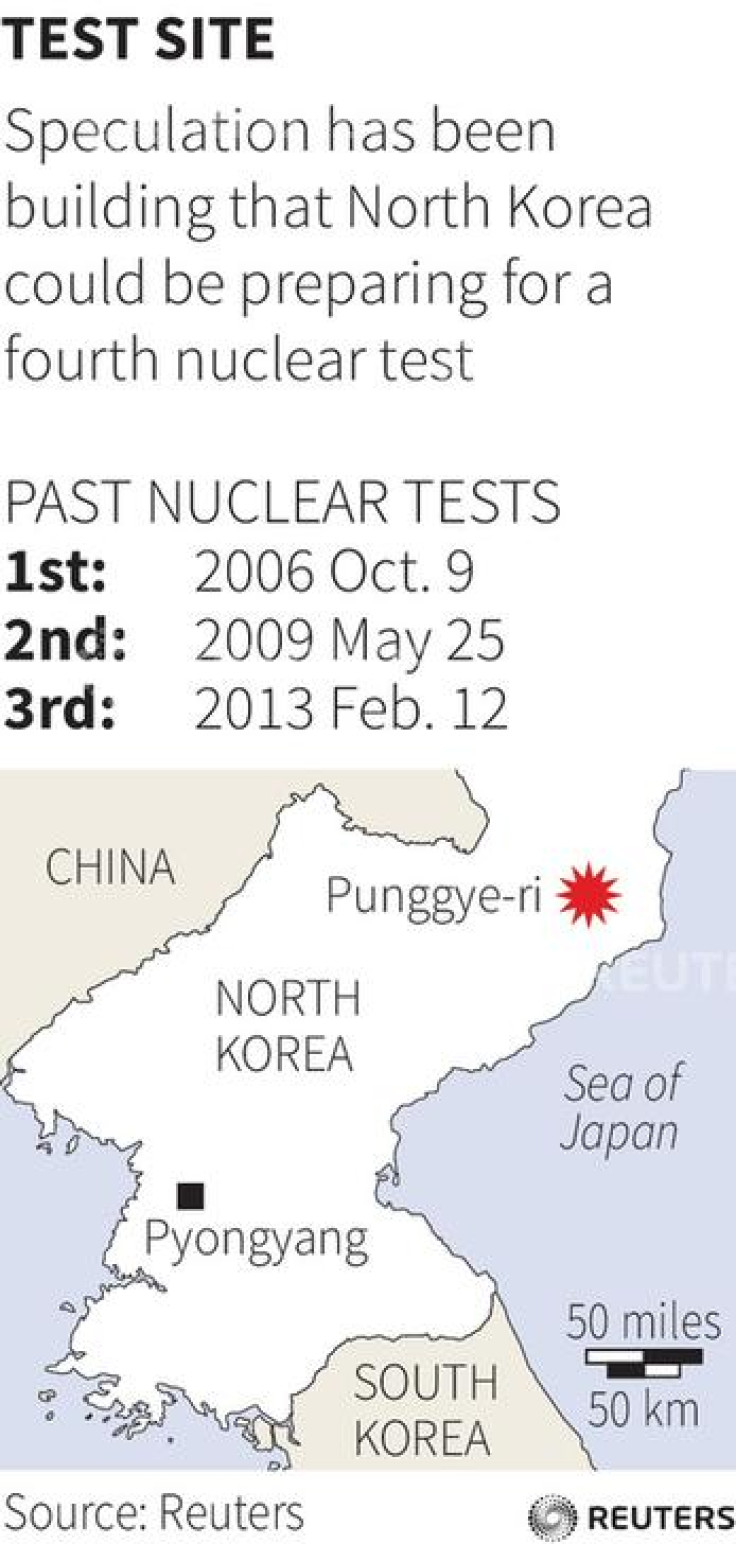 North Korea nuclear map