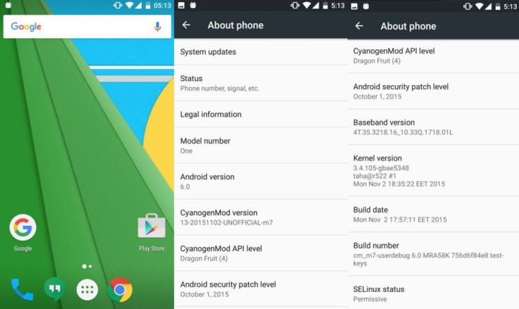 Android Marshmallow for HTC One M7