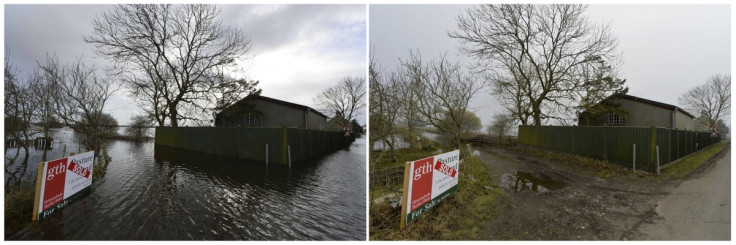 Before after flooding picture