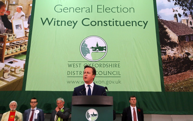 Prime Minister David Cameron delivers a speech