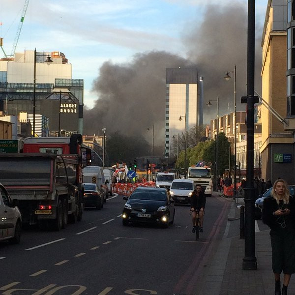 Picture of this morning's fire near