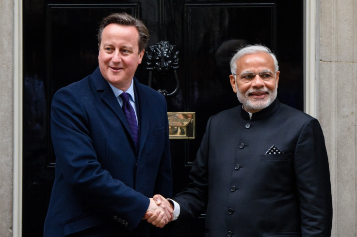 David Cameron and Narendra Modi in UK