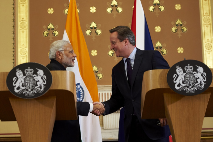 Narendara Modi and David Cameron