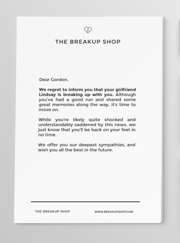The Breakup Shop