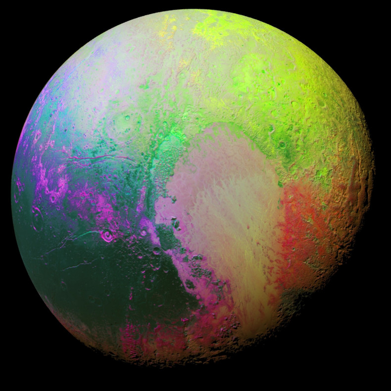 False colour Pluto