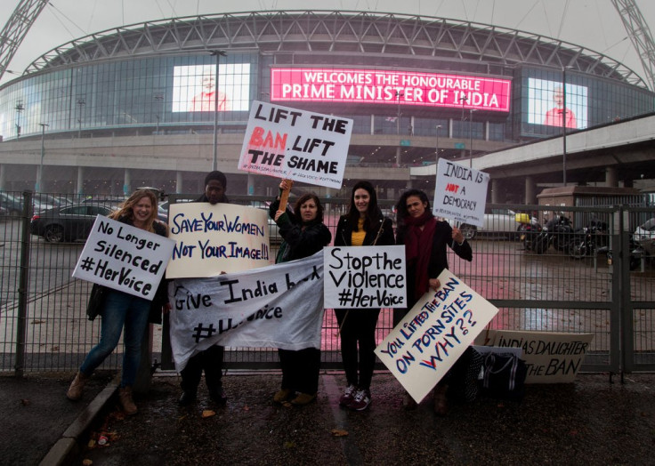 Leslee Udwin and Snehalaya UK outside Wembley