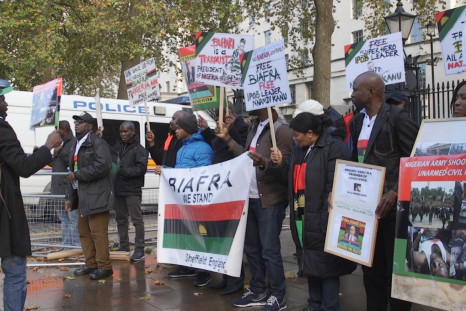 BIAFRA protest in London