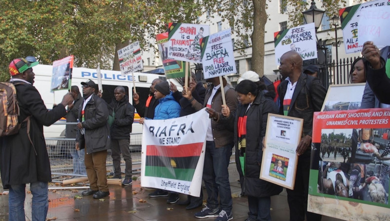 BIAFRA protest in London