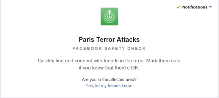 Facebook Safety Check