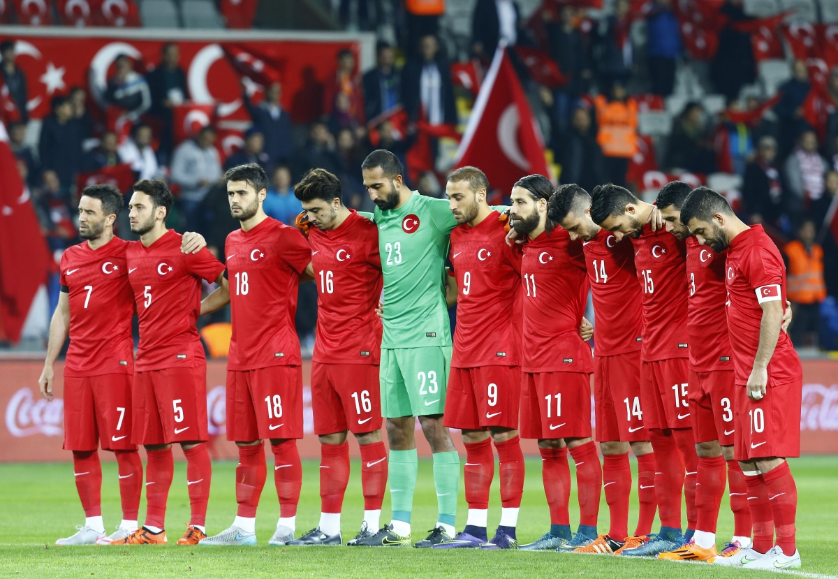 Turkey football fans boo during minute of silence for Paris terror