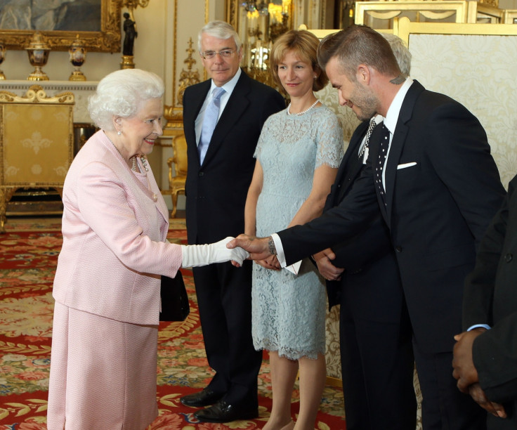 David Beckham and The Queen