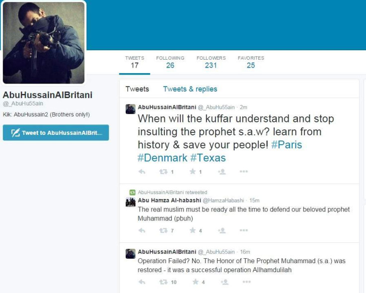 Isis supporter Twitter account