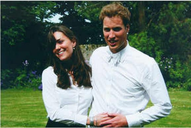 Kate and William pose for a photograph on the day of their college graduation.