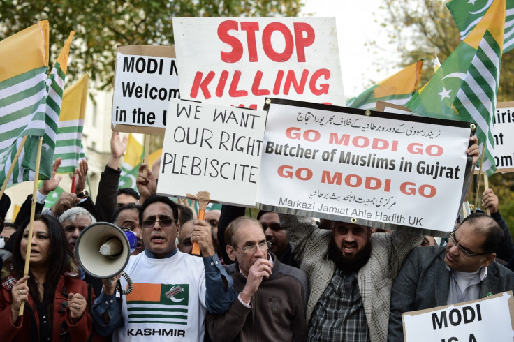 Modi Not Welcome protesters