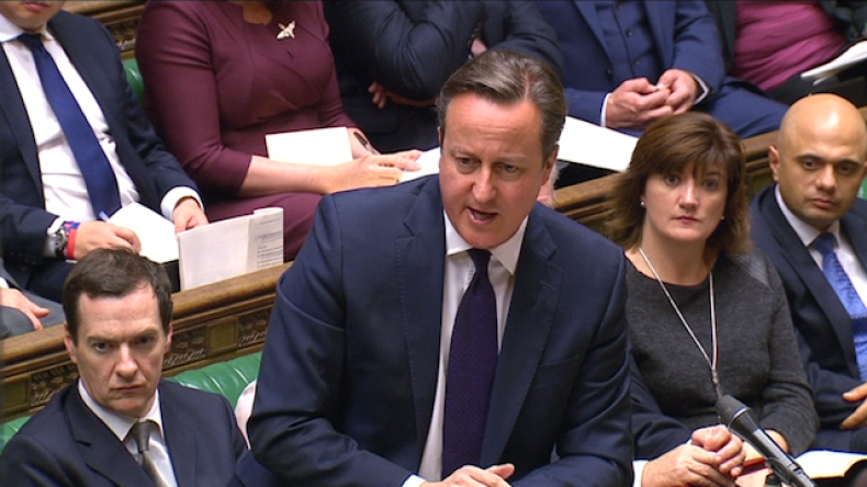 David Cameron in Parliament