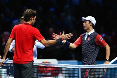 Roger Federer and Kei Nishikori