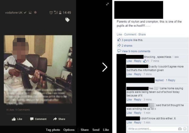 Schoolboy's Facebook Post