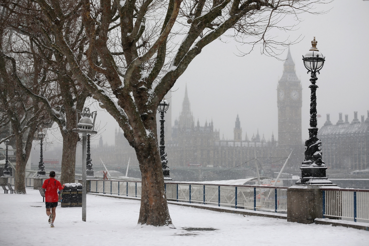 UK weather: Snow warnings issued and possible showers in London as ...