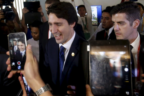 Justin Trudeau greets fans