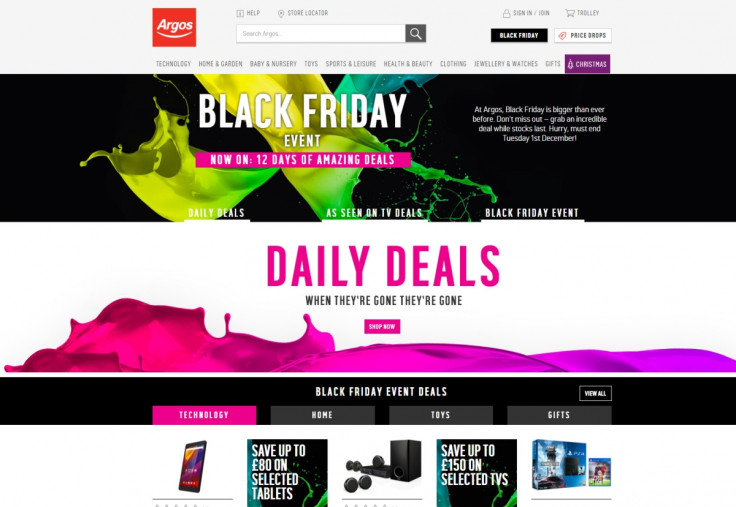 Argos 12 Days of Deals Black Friday