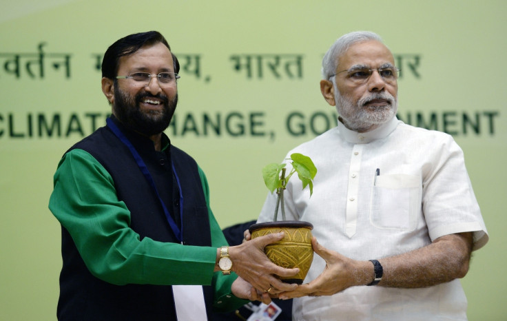 Prakash Javadekar and Narendra Modi