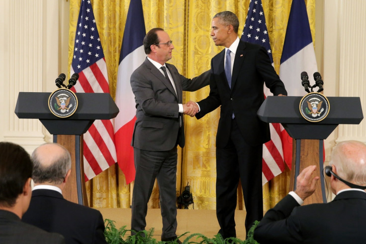Barack Obama and Francois Hollande