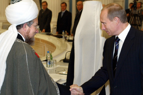 Grand mufti Talgat Tajuddin meets Putin