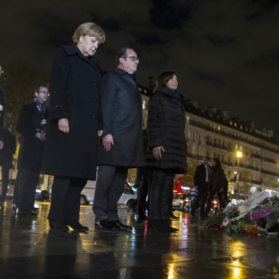 Holland Merkel in Paris