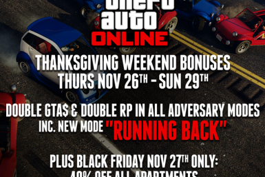 GTA Online Thanksgiving weekend specials