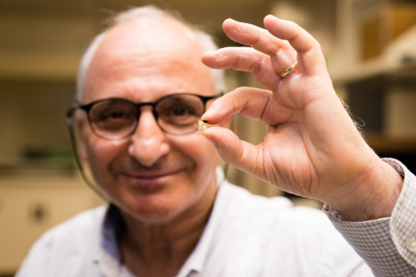 Professor Rachid Yazami and his smart chip