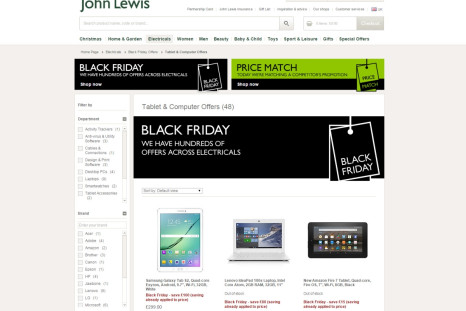 John Lewis Black Friday 2015 deals