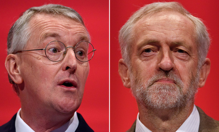 Hilary Benn Jeremy Corbyn