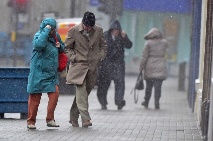 Wind and rain in the UK