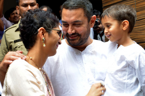 Bollywood actor Aamir Khan and family