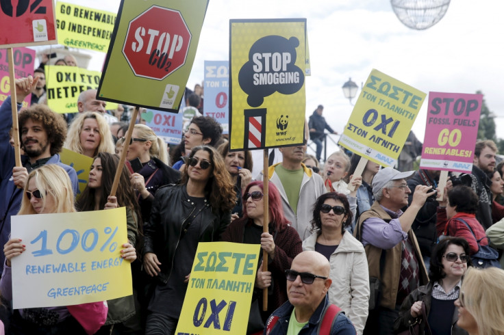 Climate change rally in Athens