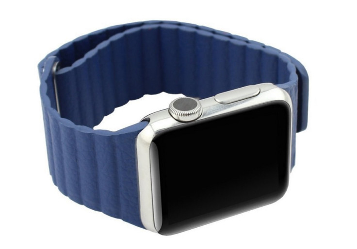 Apple Watch Leather Loop strap blue