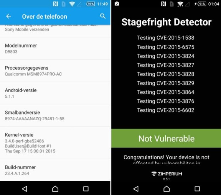 Stagefright fix for Xperia Z3 series