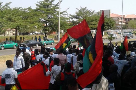 Biafra protesters in Abuja