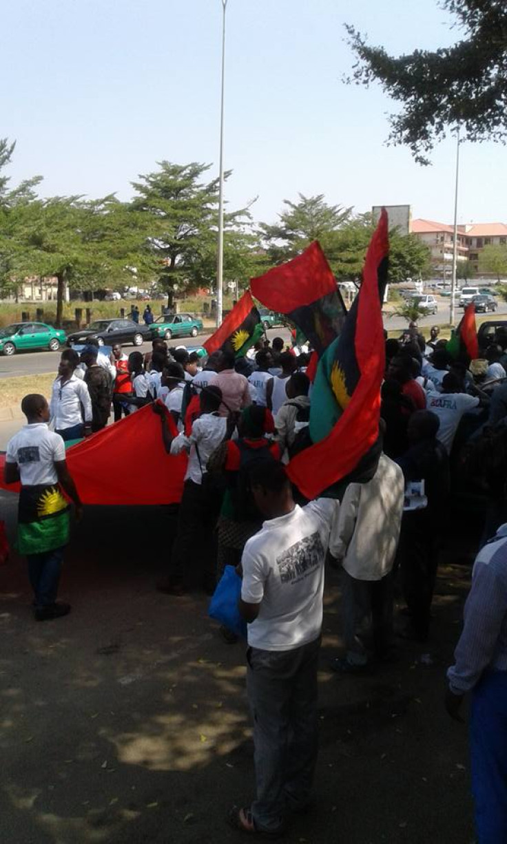 Biafra protesters in Abuja