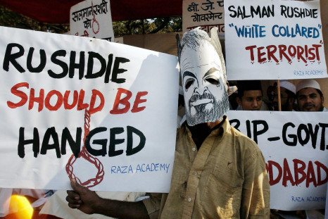 Protests against author Salman Rushdie