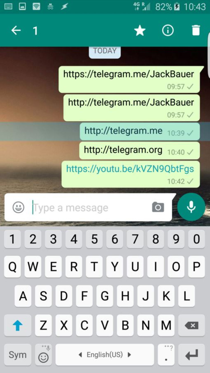 WhatsApp blocking Telegram